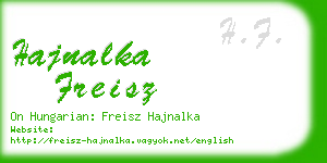 hajnalka freisz business card